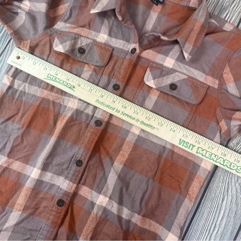 Patagonia Organic Cotton Plaid Flannel Button Up Women's Small - Picture 5 of 11